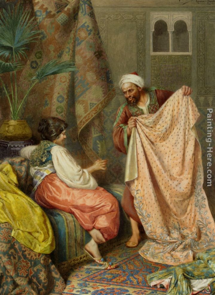 Francesco Ballesio A Young Bride Selecting Her Wedding Silks